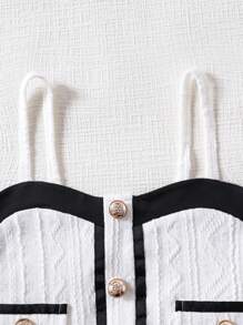 2件套夏季新款甜美吊带背心和裙子套装