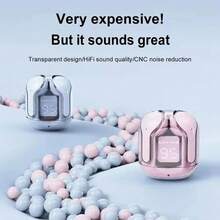 原装 TWS 透明无线蓝牙耳机 HIFI 音质无线耳机 蓝牙 5.3 适用于小米耳机 所有智能手机 - 彩色 - 查看 5