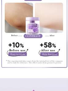 610g Watermelon Scented Shea Butter Body & Face Scrub, Suitable For Body Cleansing, Refreshing & Soothing, Long-Lasting Fragrance (Also Available: 140g Lavender Candy Body Scrub) - Purple - View 9