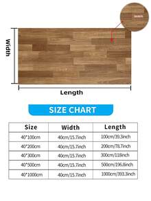 1 Roll Light Color Vintage Wood Grain Contact Paper, Waterproof Self-Adhesive Removable Wood Grain Wallpaper For Wall, Cabinet, Countertop Decoration (15.76*197in) - Multicolor - View 9