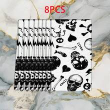 2/4 Pcs Set, Dish Towels, Skull Printed Pattern Towels, Halloween, Super Absorbent Microfiber Modern Dish Cloths, Cooking And Baking Tea Towels, Printed Dishcloths, Cleaning Towels, Hand Towels, Super Soft And Highly Absorbent, Great Gifts For Neighbors, Moms, Friends, Birthday, Halloween, Housewarming, Kitchen Essentials, Kitchen Decor, Daily Necessities