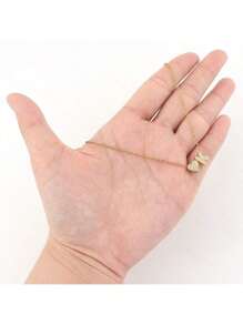 1pc New Simple Pave Zirconia Bubble Initial Heart Pendant Gold Color Stainless Steel Chain Necklace For Women