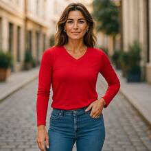 Women T-Shirts - 紅色 - 查看 1