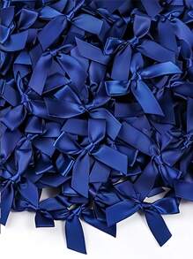 50pcs/Pack Silk Satin Ribbon Bows, Used For Gift Packing Decoration, DIY Hair Clips & Headbands, Gift Baskets, Birthday Packages, Holiday Decorations, Office Decor, Wedding Decor, Bridal Shower Decor, Cake Decorations, Party Supplies, Clothing, Shoes, Bags, Lingerie Accessories, Garment Trims