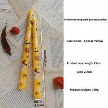 2 pezzi/25cm Candele a forma di fantasma per Ognissanti, candele di cera di soia senza fumo, con stile da zucca, per feste e raduni, decorazione per atmosfera horror, portacandele, candele da illuminazione, regalo creativo per le vacanze, con vari modelli disponibili