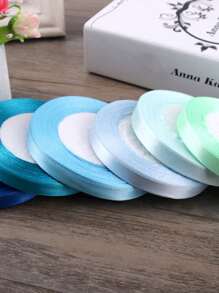 1pc 1cm Satin Ribbon, Multi-Color Silk Ribbon, Flower Craft Ribbon Bow Hair Clip Birthday Gift DIY, Wavy Ribbon For Various Festivals, Parties, Birthdays, Cake Decorations, Gifts, Weddings, Floral Arrangements, Romantic Decorations