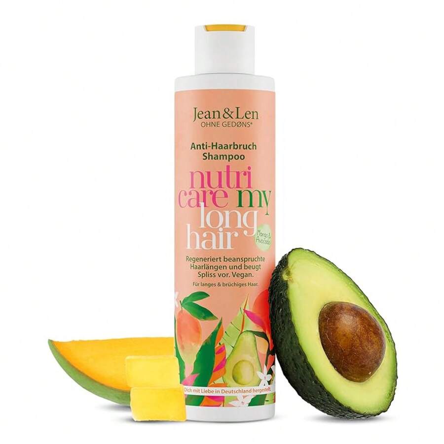 Jean & Len Creme-Oil Shower Coconut & Vanilla, For Dry Skin, Rich Formulation, For A Gently Cleansed And Visibly Smooth Skin Feel, PH Skin Ideal, Vegan Shower Gel, 250 Ml