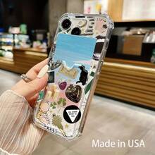 Funda transparente para teléfono con ranura para tarjetas, compatible con phone 16, 15, 14, 13, 12 y 11 - Colores mixtos 1 - Ver 5