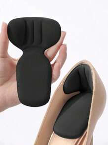 2 pares de almohadillas para talón ComfortFit - Protectores acolchados de 3 mm para zapatos flojos, rellenos antideslizantes y antiampollas para mejorar el ajuste para hombres/mujeres (esencial para viajes/trabajo - solución universal para zapatos)