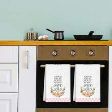 Juego de 2/4 piezas, toallas de plato, toallas impresas con texto, paños modernos de microfibra súper absorbentes, trapos de cocina y hornear, paños de cocina, trapos de limpieza, toallas de mano, toallas de té, ultra suaves y altamente absorbentes, decoración de cocina, regalo para vecinos, regalo para mamá, regalo de cumpleaños, regalo de inauguración de casa para amigos, accesorios de cocina, artículos de primera necesidad diaria