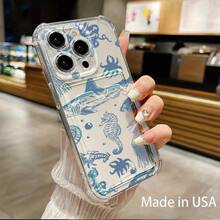 Funda transparente para teléfono con ranura para tarjetas, compatible con phone 16, 15, 14, 13, 12 y 11 - Colores mixtos 1 - Ver 2
