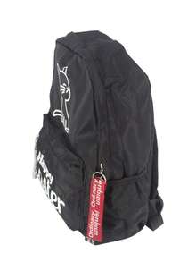 Large Unisex School Backpack With Pencil Case - Black - View 3