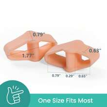 Soft Silicone Toe Separator Finger Divider, Toe Separator, Fits Any Age, Perfect For Shoes, No Discomfort