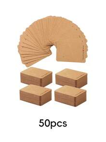 400 chiếc (200 Thẻ + 200 Túi) Làm thủ công với Vòng cổ Hoa tai Thẻ giấy Kraft dày có túi trong suốt Bộ đóng gói quà tặng trang sức - Nhiều màu - Xem 13