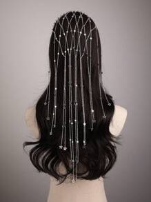 1 pieza Elegante accesorio para el cabello de mujer con cristales, adorno para el cabello de novia y boda, decoración para eventos formales, diadema para viajes/fotografía