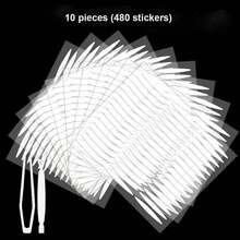 Eyelid Tape, 480 Pieces Double Eyelid Sticknaturally Invisible Double Eyelid Tapeeyelid Lift Strip,Makeup,Cheap,Room Decor,Vanity,Travel,Bedroom,Makeup Accessories,Cheap,Stocking Stuffers,Makeup,Makeup Tools,Cheap Stuff,Gifts,Gifts For Women,Christmas Gifts - White - View 12