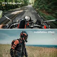 Soporte para barbilla de casco de motocicleta, compatible con teléfonos y cámaras POV como GoPro Hero 9/8/7/6/5/4/3, duradero y diseñado para filmación de aventuras sin manos, accesorio de motocicleta - Multicolor - Ver 3
