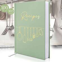 Recipe Book,Blank Recipe Journal Write Your Own Recipes, Hardcover Recipe Notebook With Fun Original Designs,For School Supplies,Back To School