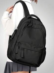 Mochila escolar mona para adolescentes, chicas de secundaria, estudiantes universitarios. Mochila casual clásica pequeña para exterior, viajes, uso diario, trabajo y portátil para mujeres y hombres. Se enviarán las versiones nuevas y antiguas al azar.