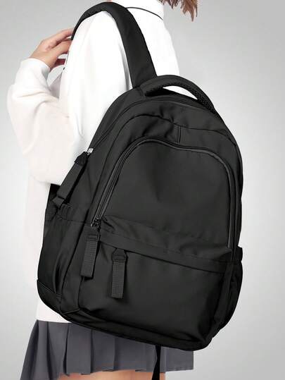 Cute Backpack Suitable For Teenage Girls, Middle School Students, College Students - Compact, Classic, Casual Outdoor Daily Use Backpack, Travel Backpack, Lightweight Laptop Backpack, Unisex, Random New Or Old Version Shipped