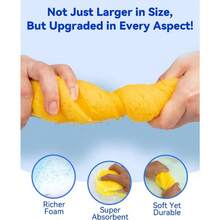 SHDGDGN Car Wash Sponge, Car Cleaning Large Sponges, All Purpose Sponges For Cleaning, Easy Grip Thick Foam Scrubber, Giant Bone Sponge For Kitchen, Bathroom, Household Clean - 1 - View 5