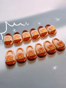 2/4/6pcs Creative Mini Slipper Style Erasers, Capybara Erasers, Novelty Stationery Gifts, Suitable For Students, Ideal For Back-To-School Gifts , Back To School Gifts - Brown - View 7