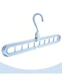 5/8Pcs Expandable Folding 9-Holes Hanger, Heavy-Duty Foldable Hangers With 9 Holes, 9-Hole Clothes Hanger, Storage Non-Slip Drying Clothes Rack, Room Decor, Home Decor, Bed Room Decor, Dress, Pants, Shoes, Jeans, Boots, Skirt, Spring, Minimalist, Summer Tops, Durable, Foldable Design For Efficient Storage Of Shirts, Pants, Bags & More - Ideal For Dorms & Bedrooms, Clothes Organizer Storage