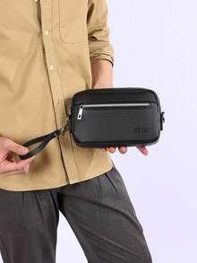 Men Bags 2025 New Summer Fashion Hundred Clutch Premium Texture Multi-Layer Practical Handbags Handbag Shoulder Crossbody Multi-Use Walking Shopping Business Must-Have Items Bags For Holiday