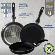 San Ignacio 8-Piece SIP Cookware Set + 3-Piece 16/20/24-Inch Frying Pan Set. Actual Color: As Shown. - Camel - View 3
