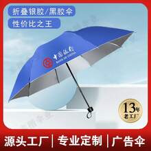 Outdoor Umbrellas - Paraguas de pegamento plateado de 8 huesos y 3 secciones - Ver 4