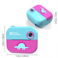 PANDA Instant Printing Camera For Boys And Girls 1080P HD Recording 4800W Pixels 2.4" Large Screen MP3 Music 13 Shooting Filters Built-In 1500 MAh Rechargeable Lithium-Ion Battery Selfie Digital Cameras With Print Paper For Teenagers Age 6-16+ Years Old Birthday/Holiday/Travel/Record Life