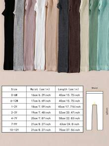 3条装女童九分钱打底裤，百搭简约设计，适合所有季节