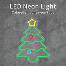 USB-betriebenes LED Weihnachtsbaum Neon Schild - perfekt für Schlafzimmer, Hausparty & Gartendekoration - ideales Weihnachtsgeschenk