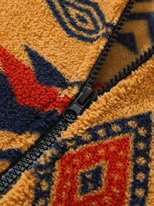 Men's Fleece Hooded Jacket, Warm Thick Loose Fit Jacket For Winter , Fall