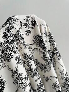 Rusttydustty 网络星期一 圣诞节 万圣节 新年 派对 女士碎花V领收腰休闲长裙 波西米亚风 复活节 海滩装扮 夏威夷 音乐节 热带假期 - 黑與白 - 查看 8