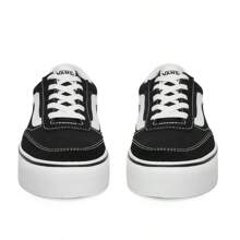 Vans BROOKLYN LS PLATFORM - Black and White - View 2