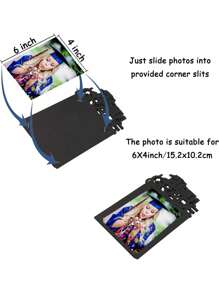 13 毕业派对装饰 2025 毕业照片横幅适合 2025 届毕业装饰 K-12 照片展示适合高中 5 年级和 8 年级毕业派对用品（黑色），适合记录新婚快乐，派对照片记录生活，留住美丽。 - 彩色 - 查看 6