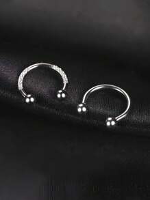3 Pieces Of Gold Stainless Steel Earrings, Nasal Septum Ring, Gold Spiral Cartilage Puncture Gift Jewelry, Women's Body Horseshoe Ring, Inner Diameter 10mm, Suitable For Nostrils, Ear Cartilage, Earlobes, Circular False Earring Earrings, Nose Ring, Nasal Septum Ring