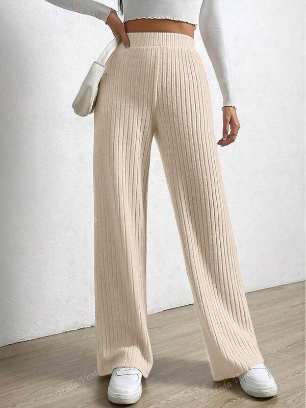 Pantalones De Mujer Moda Stretch Pantalón Cintura Media Salir Cita