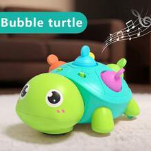 Juguetes para bebés de 0 a 6 meses, juguete musical de tortuga para gatear, juguete de tortuga con luces y sonidos para todo uso, juguetes educativos y de desarrollo, adecuados para niños y niñas de 0 a 1 año - Verde - Ver 14
