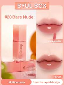 Dasique Juice Mirror Lip Glaze Collection 3.5g(Water Light Glass Lip Glaze Non-Stick Cup Long-Lasting Mirror Juice Water Light Feeling Doe Lip Pseudo-Korean Female Group Water Film Lip Glaze Vegan Goddess Student Party Must-Have)
