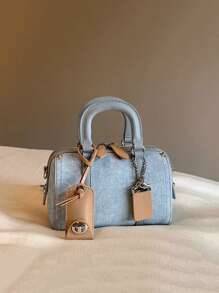 Sac cabas de style Boston, sac à épaule et sac à main avec coussin