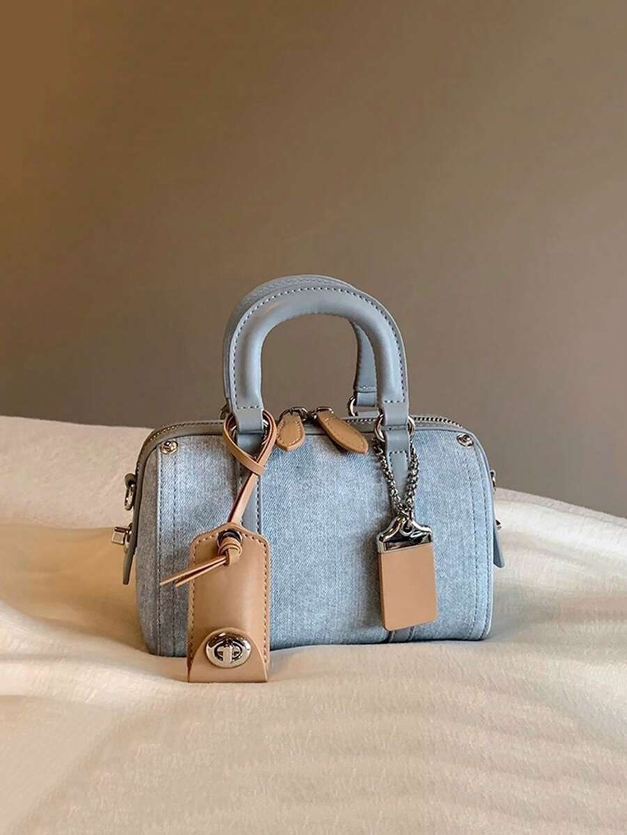 Sac cabas de style Boston, sac à épaule et sac à main avec coussin