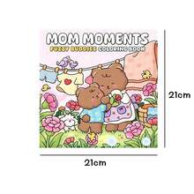 1本 MOM MOMENTS 涂色书，适合成人和青少年的彩色图画书，以可爱的动物伙伴为特色，旨在帮助您放松身心。是返校季的绝佳礼物。 - 均碼 - 查看 5