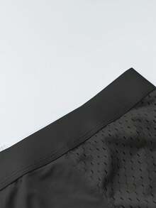 12PCS Men's Mesh Boxer Briefs | Semi-Sheer Summer Fabric | Ultra-Thin & Cooling | Soft Comfort For Daily Wear - Black - View 7