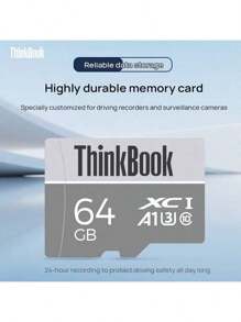 Lenovo TF106 High-Speed Memory Card Class10/U3/V30 Triple Certification 4K Ultra-High-Definition Recording -25℃~85℃ Wide Operating Temperature Waterproof, Shockproof And X-Ray Proof Specially Designed For Sports Cameras/Drones