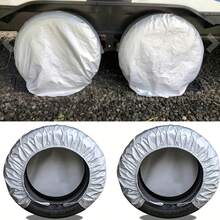 Juego de 4 cubiertas para neumáticos, protectores de ruedas anticorrosión para neumáticos de repuesto de coches, autocaravanas y vehículos de camping - Multicolor - Ver 6