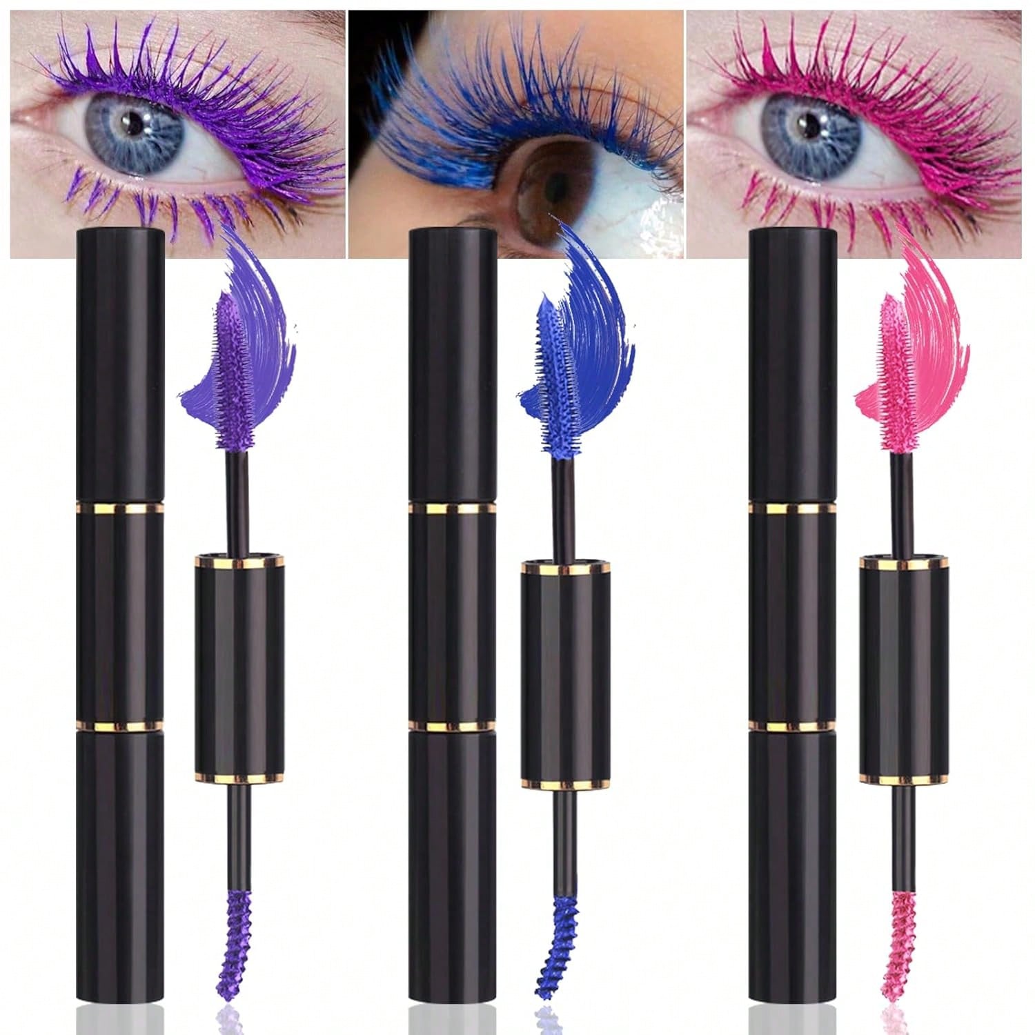 (3Pcs-02#Purple&03#Blue&06#Pink)