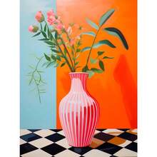 1pc Fall Vintage Modern Cactus Posters And Prints Canvas Painting Wall Arts Botanical Flower Vase Minimalist Pictures For Room Home Decor No Frame - Multicolor - View 10