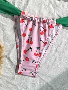 Costume de baie bikini cu imprimeu floral pentru femei, costume de plajă la modă pentru vacanța de vară, potrivite pentru petrecerea burlacilor - Multicolor - Vizualizare 6